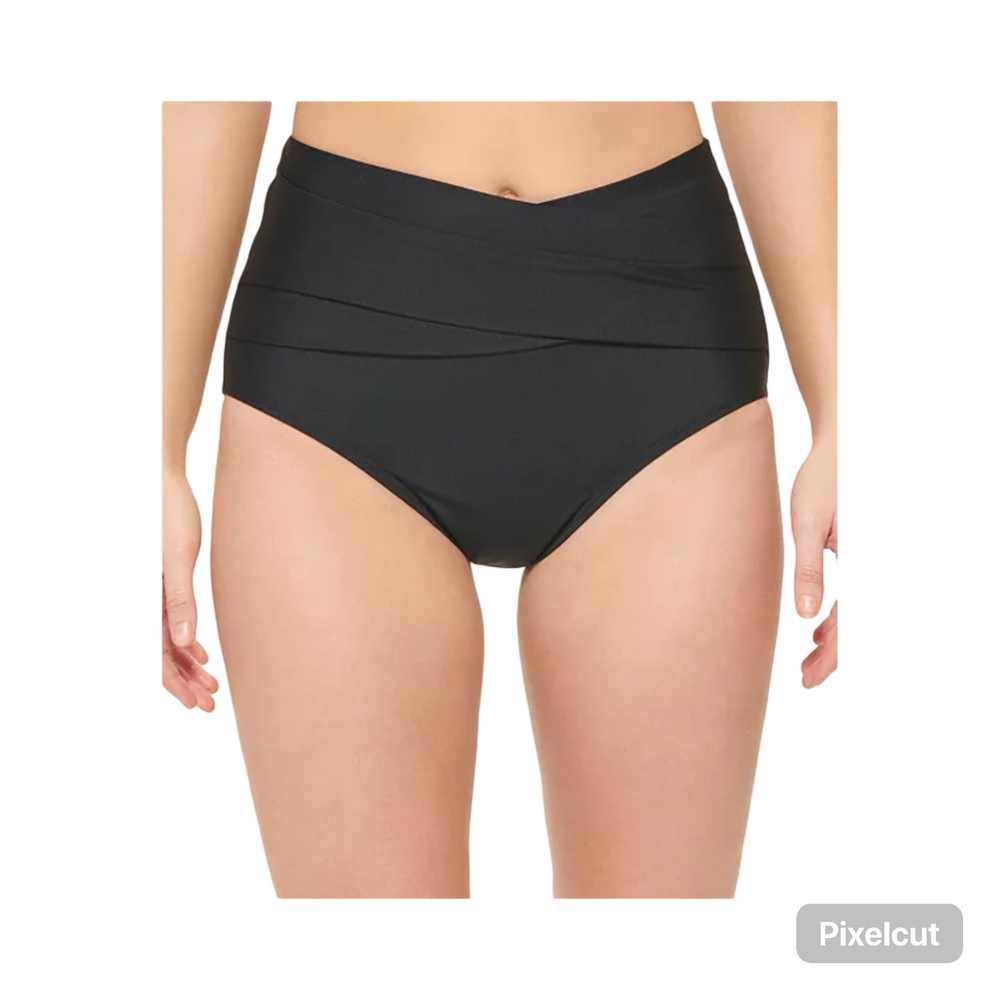 1 NWT Calvin Klein Size XL High Waist Black Swimwear Bottom